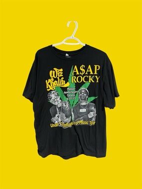 2013 VINTAGE ASAP ROCKY X WIZ KHALIFA TOUR T SHIRT